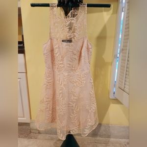 Lulu' light pink embroidered dress size S small